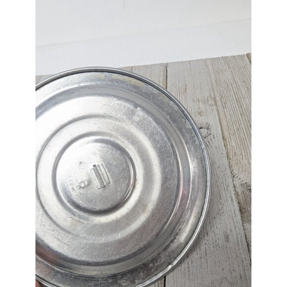 Vintage Pure Aluminum Safety Ring Pot Cover Round Metal Lid 6" - Picture 4 of 4